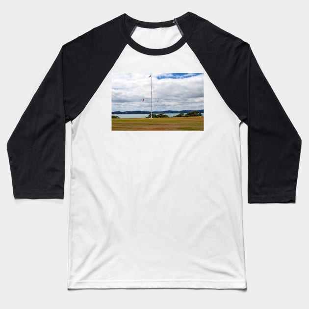 Waitangi Treaty Grounds, New Zealand Baseball T-Shirt by HazelWright